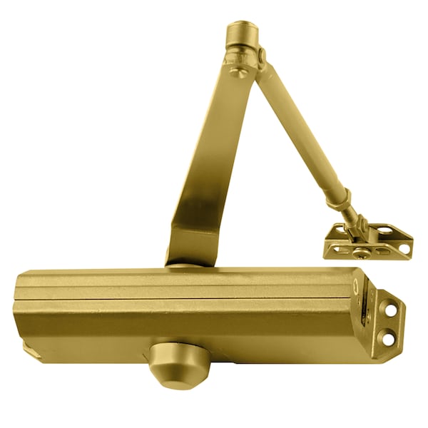 Falcon Manual, Hydraulic, SC60 Series Surface Closers, Door Closer, Standard Duty Interior, Matte Brass SC61A RWPA BR - main